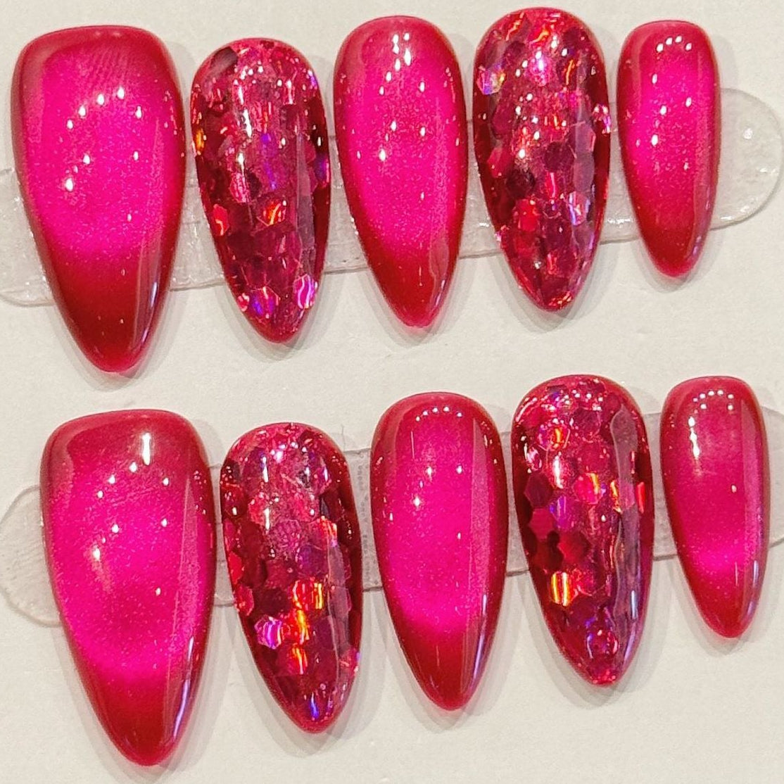 Hot Pink Sparkle Ombre