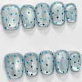 Sky Blue Polka Dot