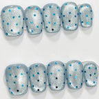 Sky Blue Polka Dot