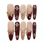 Red Gold Cross Vintage Sweet