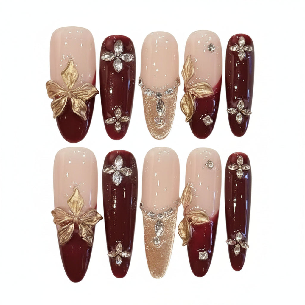 Red Gold Cross Vintage Sweet