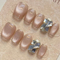 Nude Glitter Tip