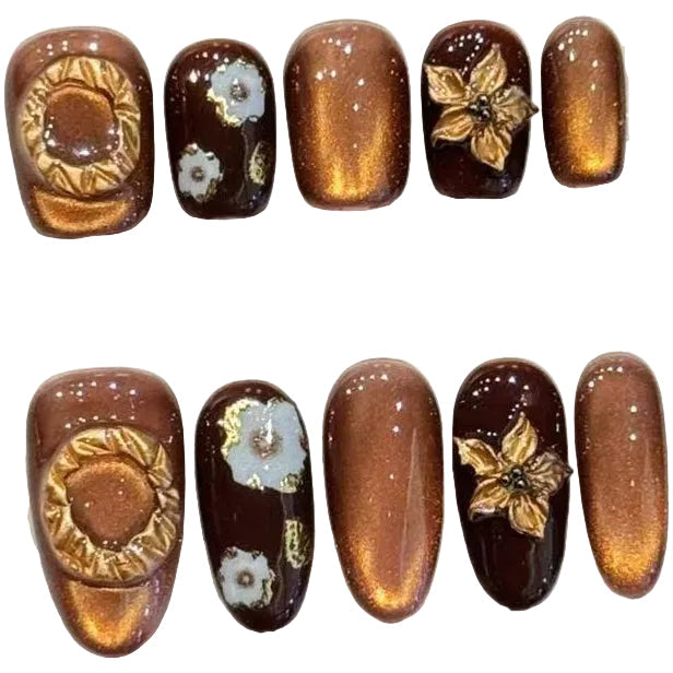 Caramel Amber Retro Autumn