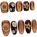 Caramel Amber Retro Autumn