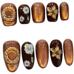 Caramel Amber Retro Autumn
