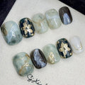Ocean Blue Gold Flake Forest