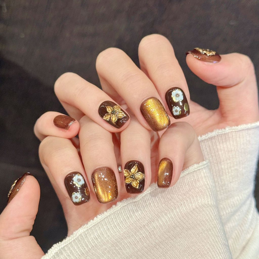 Caramel Amber Retro Autumn