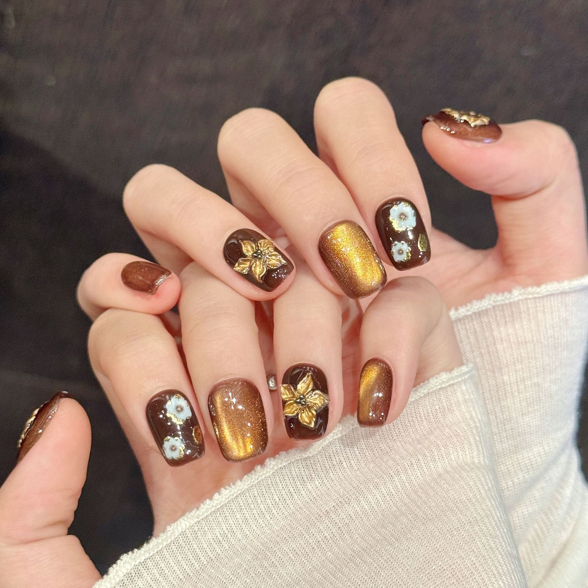 Caramel Amber Retro Autumn