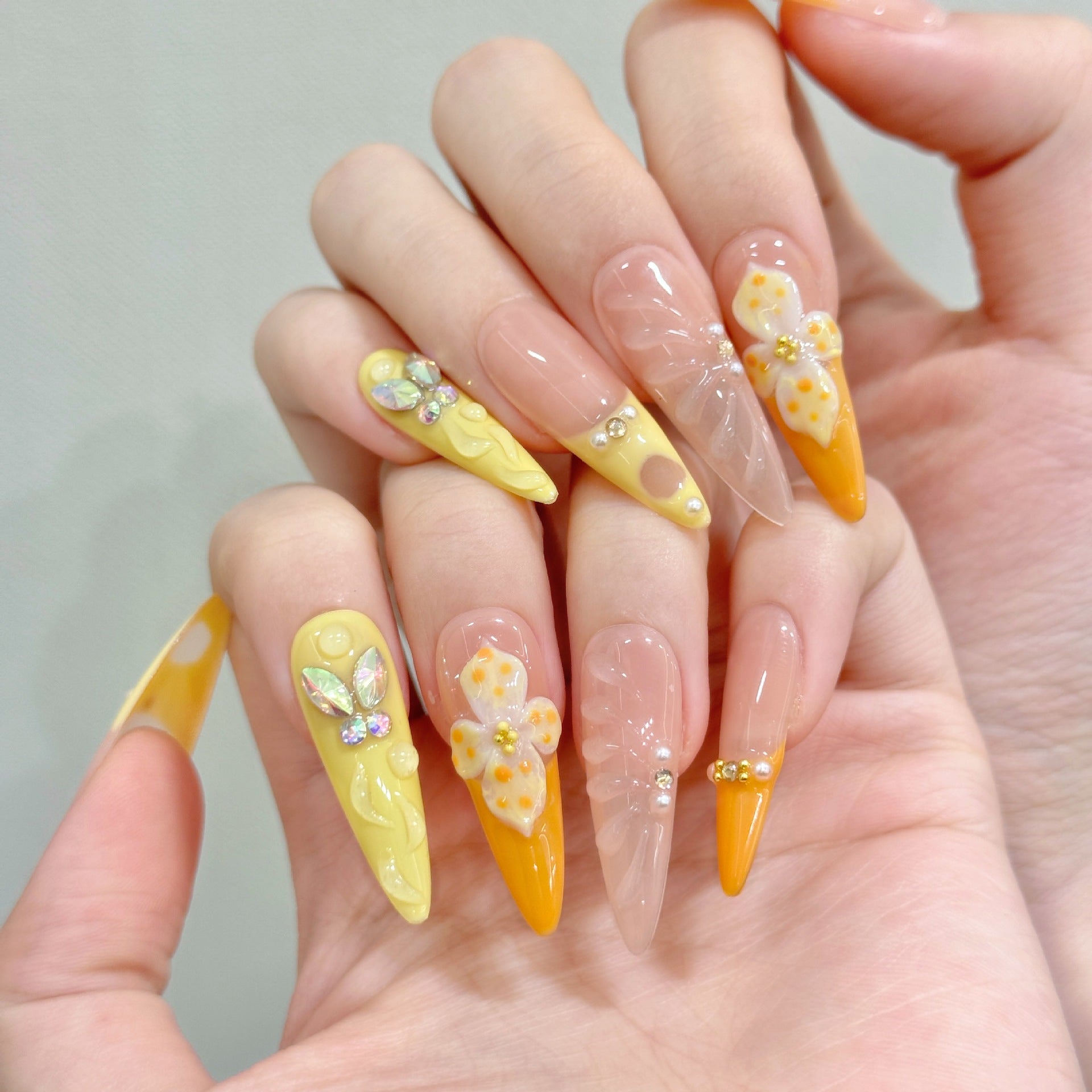 Orange-Yellow Gradient Butterfly