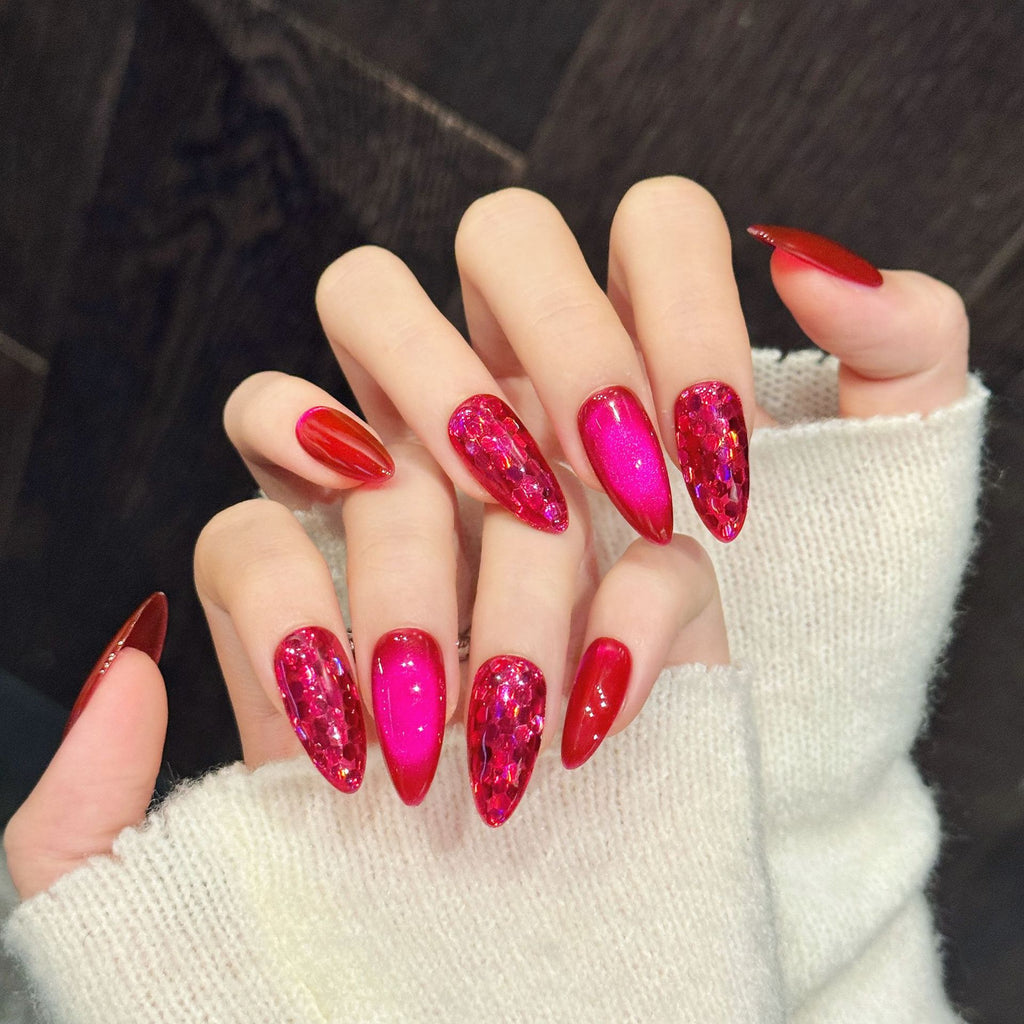 Hot Pink Sparkle Ombre