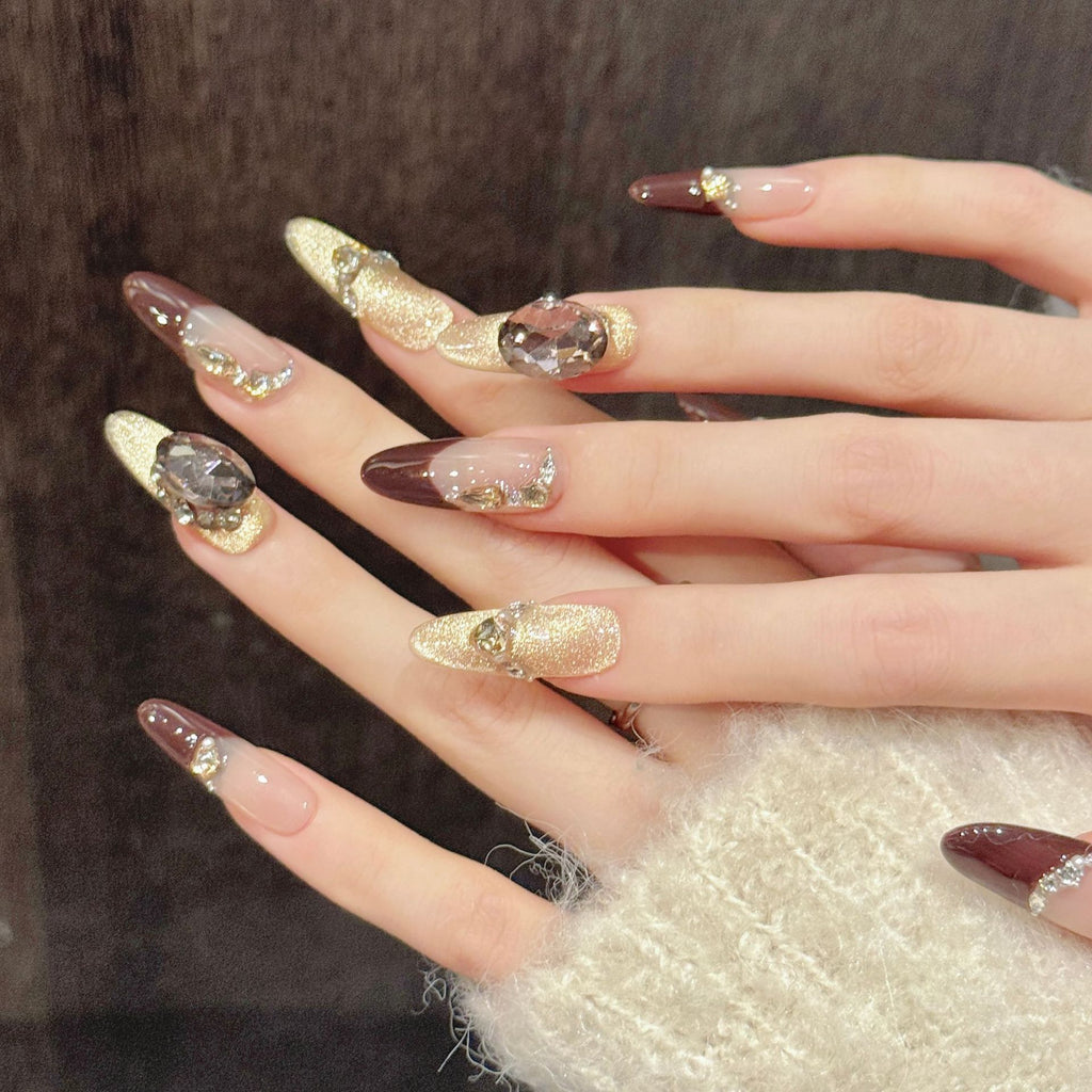 Burgundy Champagne Sparkle