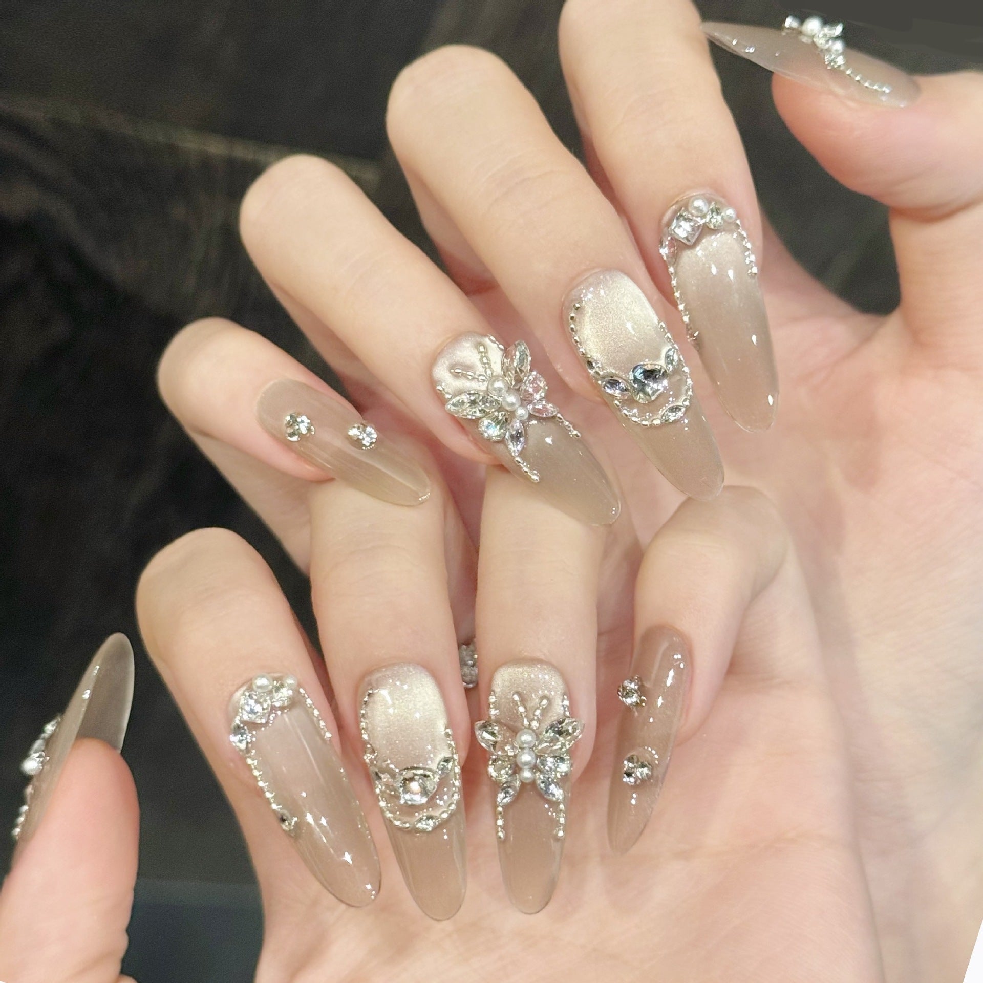 Pearl & Crystal Butterfly