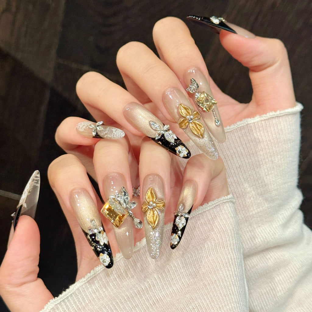 Black & Nude Crystal