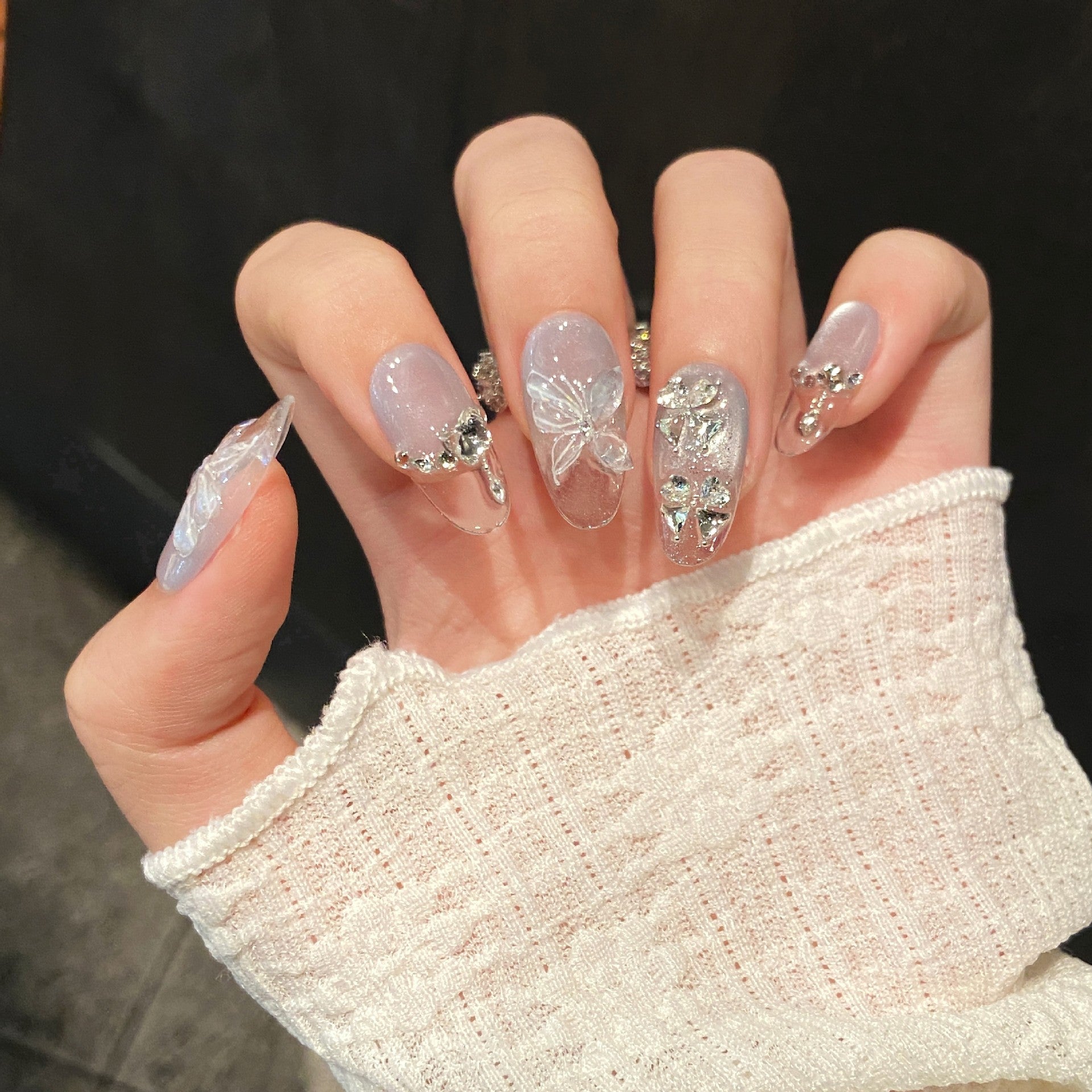 Misty Blue Gold Flake