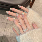 Blush & Gold French Sparkle