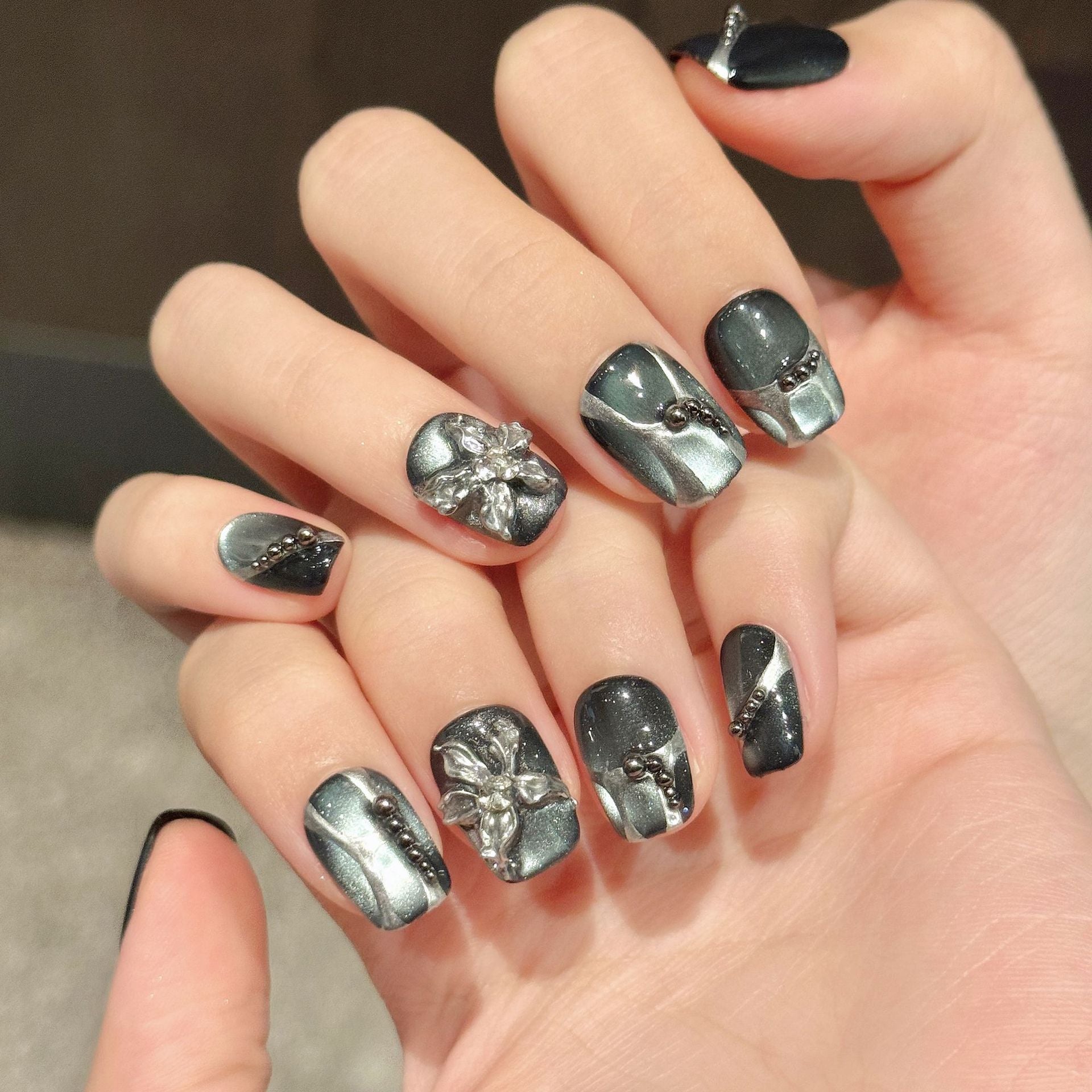 Dark Silver Wing Punk