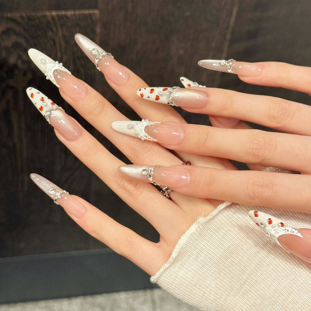 Peach Lace Leopard