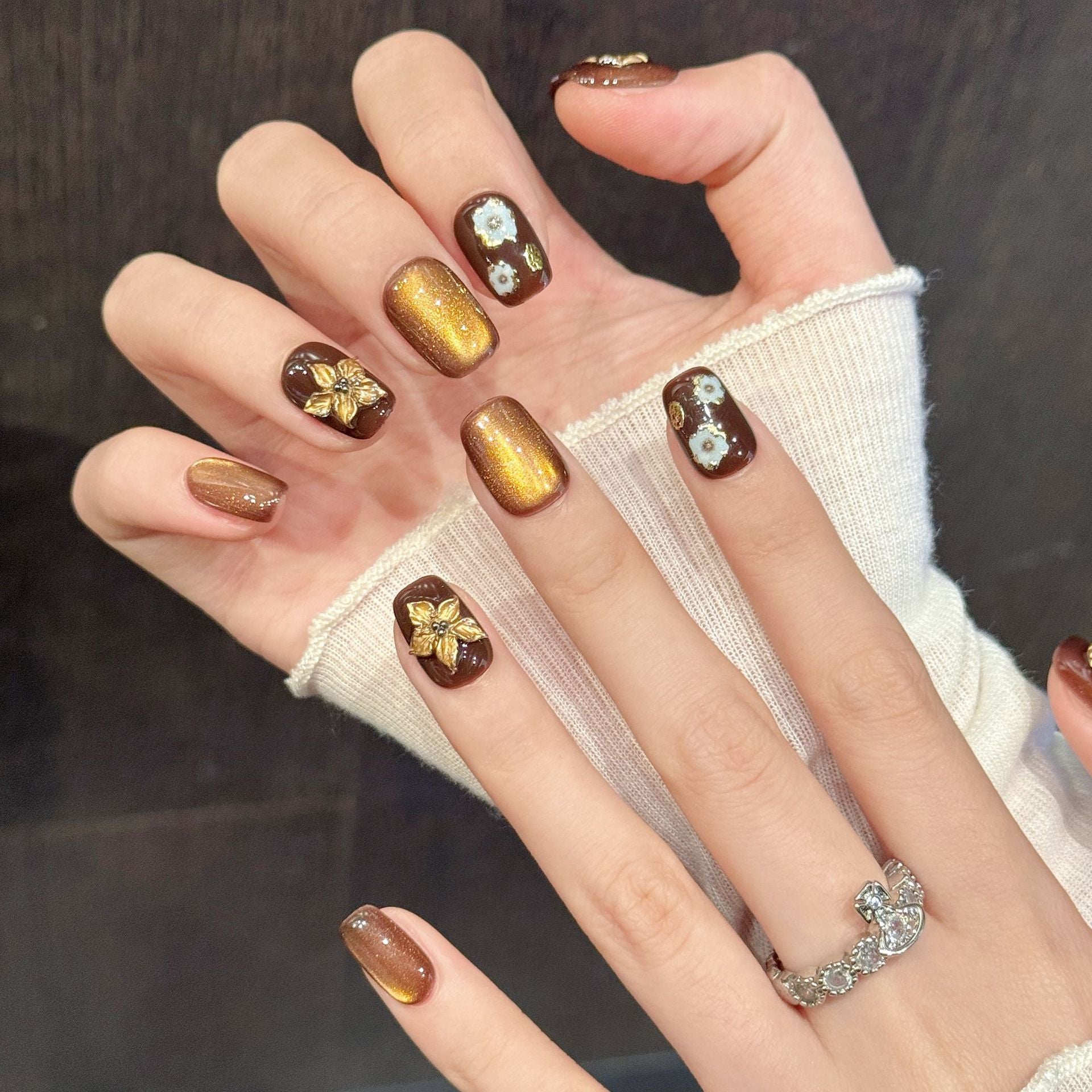 Caramel Amber Retro Autumn