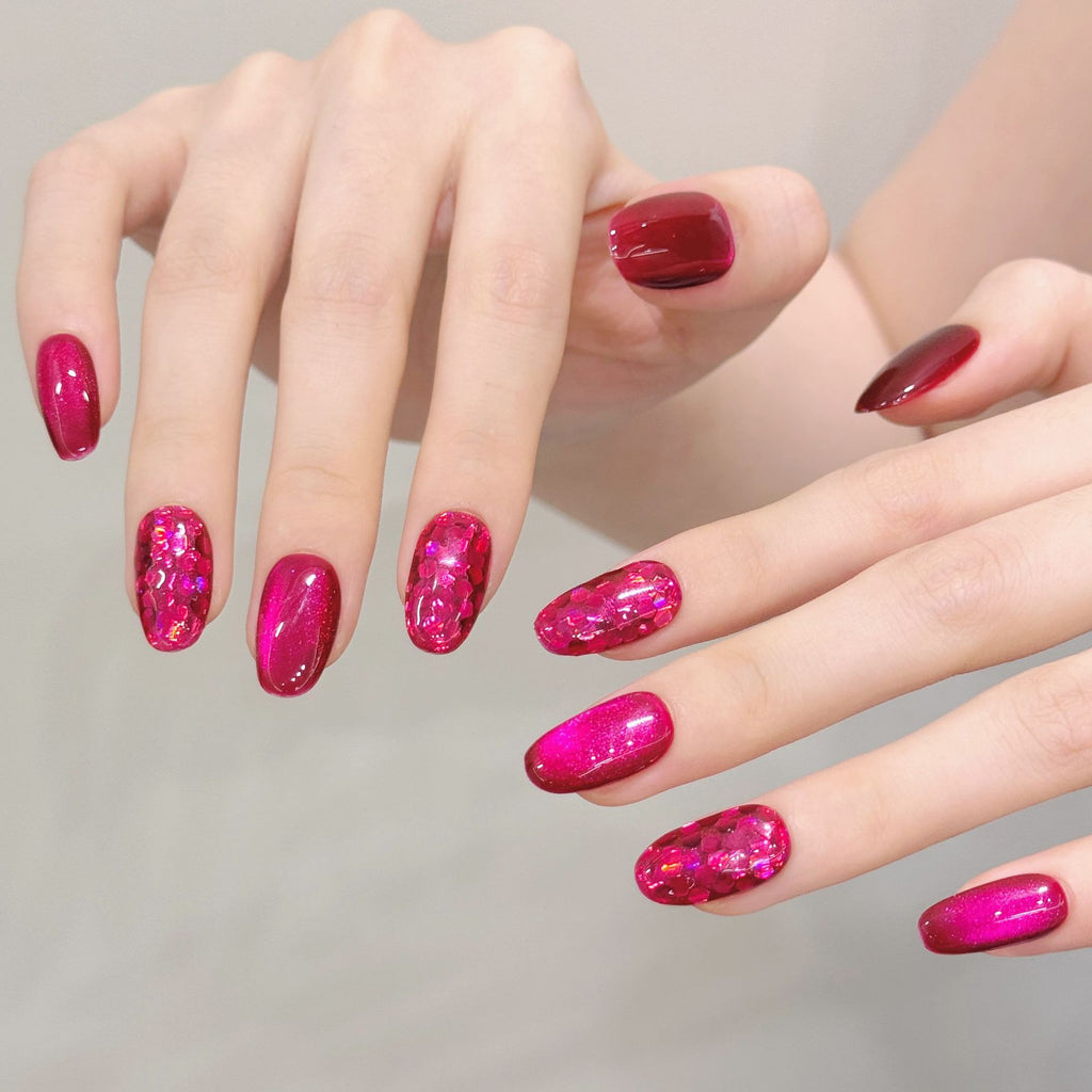Hot Pink Sparkle Ombre