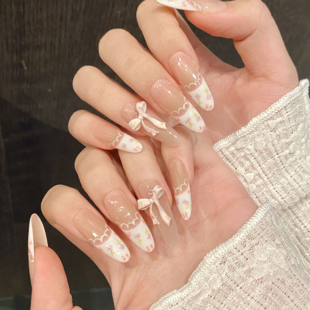 Peach Ribbon Floral