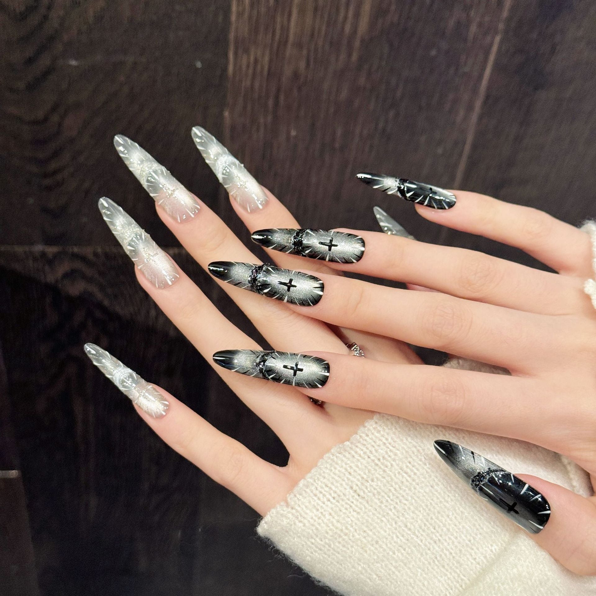 Black & White Cross Minimalist