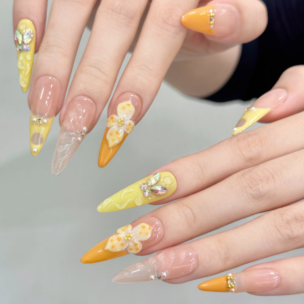 Orange-Yellow Gradient Butterfly