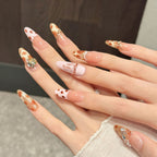 Peach Leopard Bow