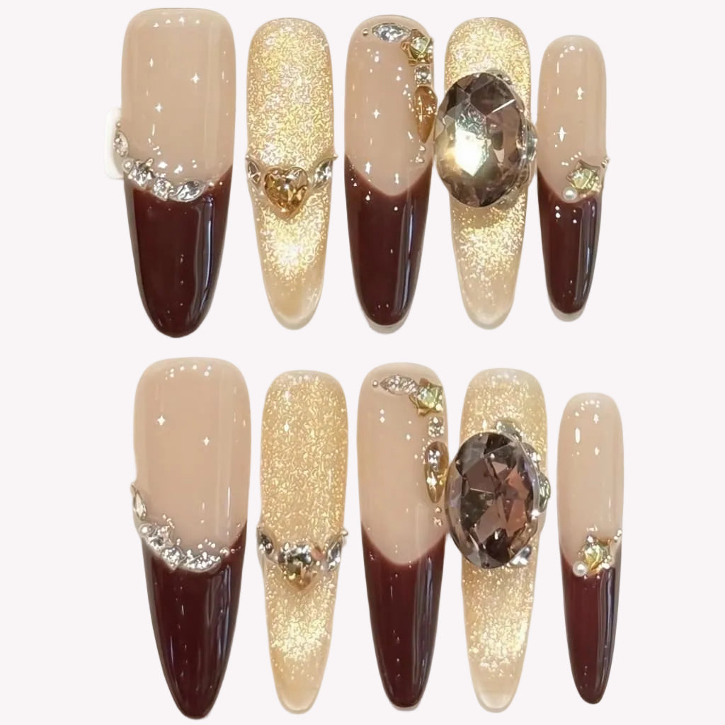 Burgundy Champagne Sparkle