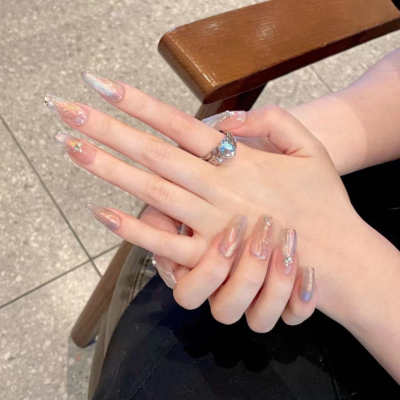 Peach Aurora Cat Eye