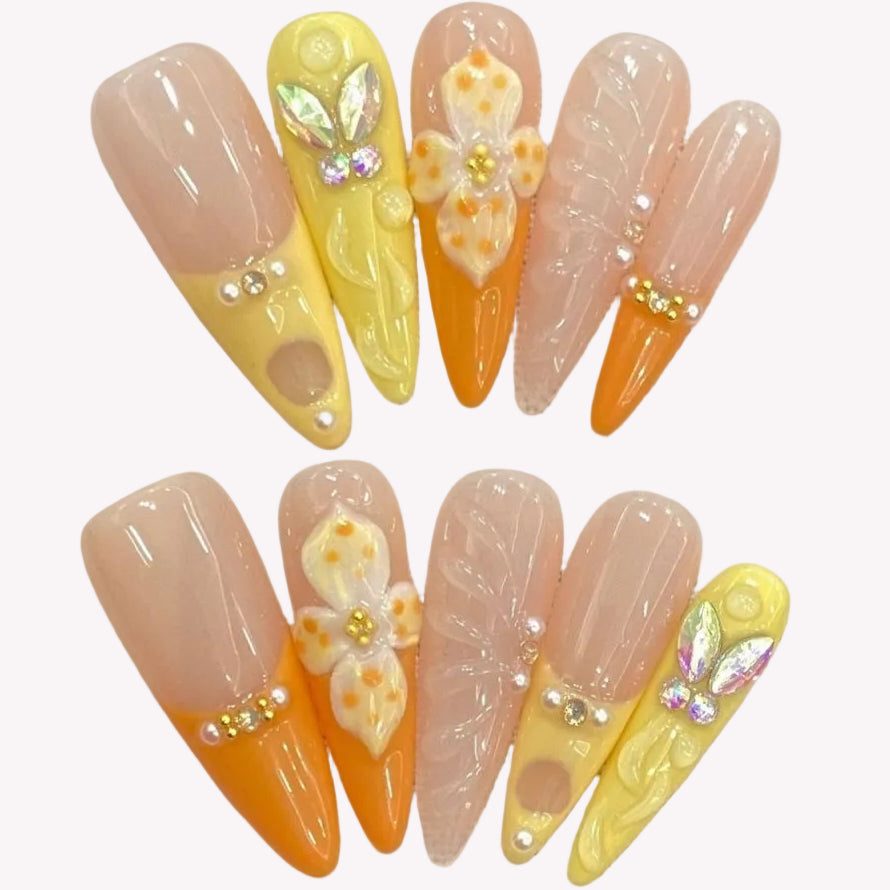 Orange-Yellow Gradient Butterfly