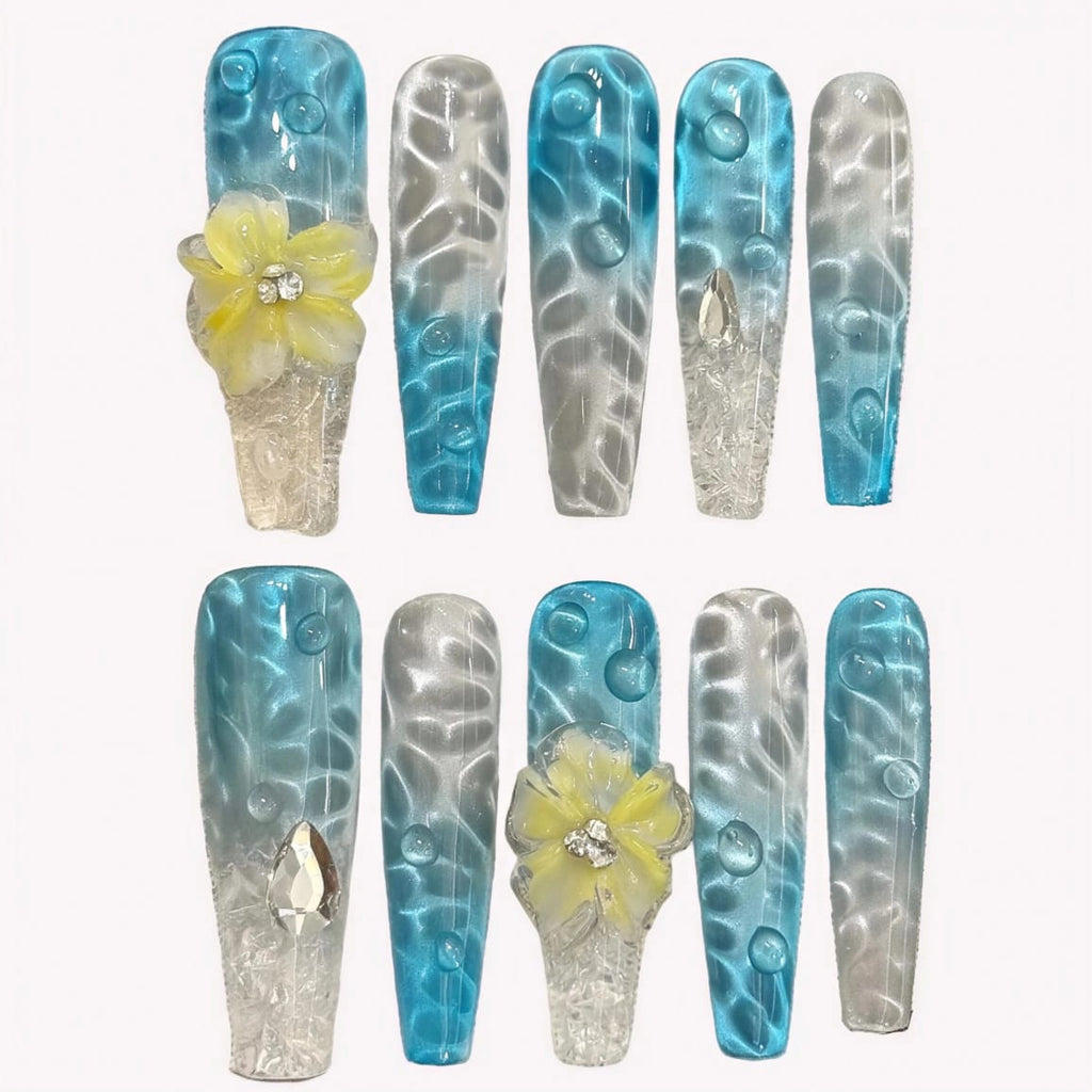 Ocean Wave Floral Summer