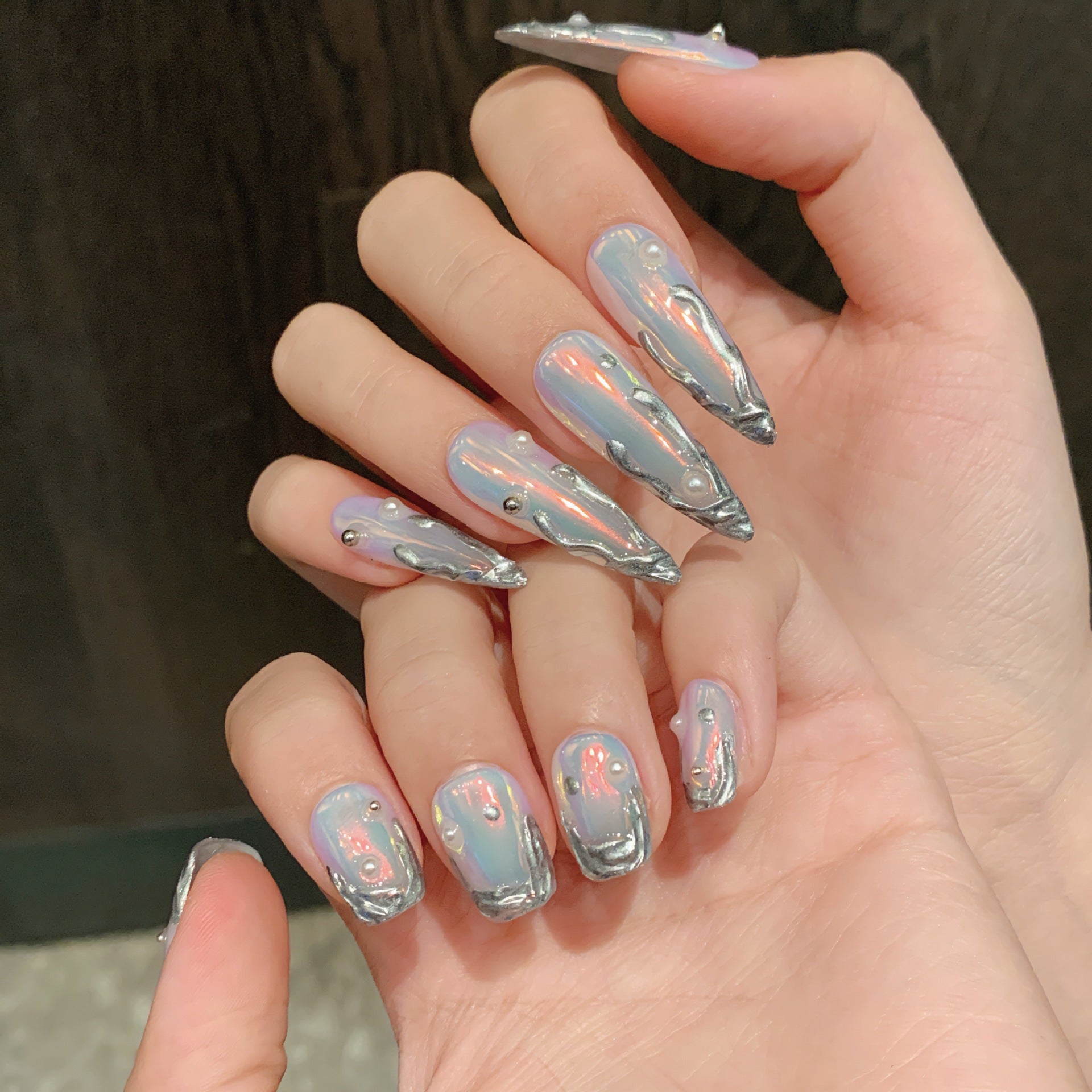 Mermaid Aurora Silver Foil