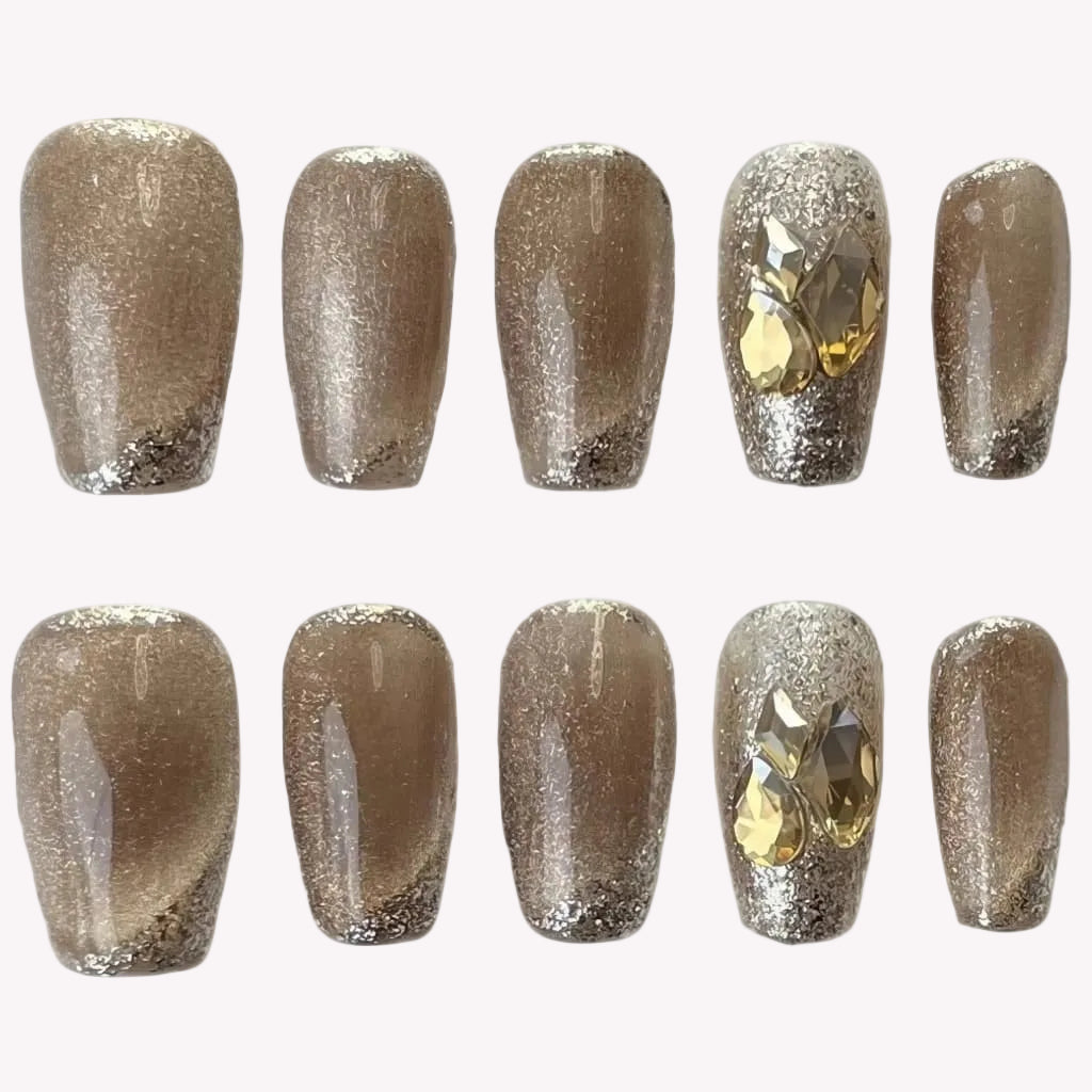 Mocha Glitter Edge