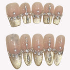 Blush & Gold French Sparkle